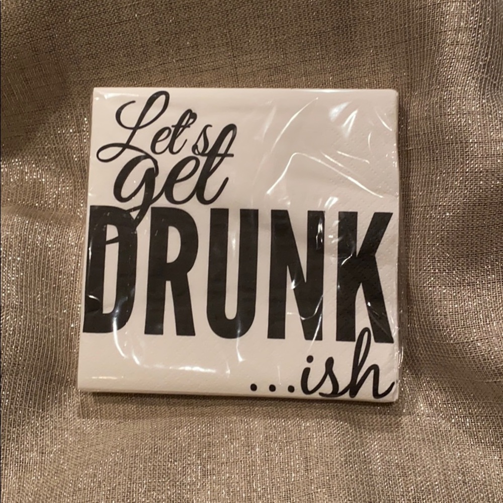 Let’s get Drunkish 20 count cocktail napkins